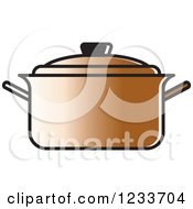 Poster, Art Print Of Brown Pot With A Lid