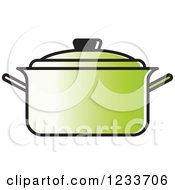 Poster, Art Print Of Green Pot With A Lid