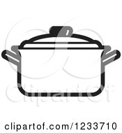 Poster, Art Print Of Black And White Pot With A Lid