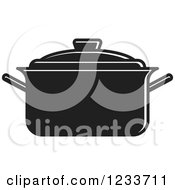 Poster, Art Print Of Black And White Pot With A Lid 2
