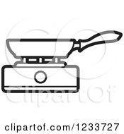 Poster, Art Print Of Black And White Pan On A Burner