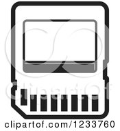 Poster, Art Print Of Black And White Sd Flash Card