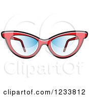 Poster, Art Print Of Pair Of Stylish Red Eyeglasses
