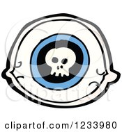 Poster, Art Print Of Eye With A Skull