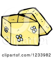 Poster, Art Print Of Yellow Floral Box