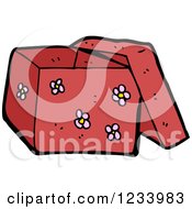 Poster, Art Print Of Red Floral Box