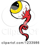 Clipart Of An Eyeball Royalty Free Vector Illustration