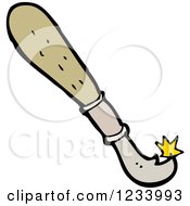 Clipart Of A Carving Knife Royalty Free Vector Illustration by lineartestpilot