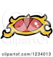 Clipart Of A Mystic Eye Royalty Free Vector Illustration by lineartestpilot