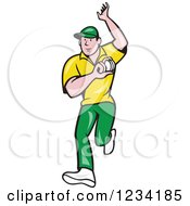 Poster, Art Print Of Cricket Bowler