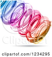 Colorful Spiraling Vortex