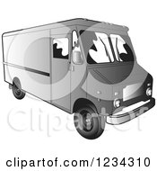 Poster, Art Print Of Gray Delivery Van