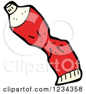 Clipart Of A Paint Or Toothpaste Tube Royalty Free Vector Illustration by lineartestpilot