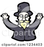 Poster, Art Print Of Man With A Mustache And Top Hat