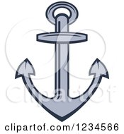 Blue Nautical Anchor