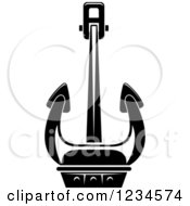 Poster, Art Print Of Black And White Nautical Anchor 18