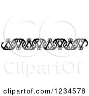 Clipart Of A Black And White Nautical Anchor Border 2 Royalty Free Vector Illustration
