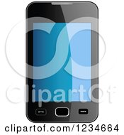 Poster, Art Print Of 3d Smart Phone With A Reflective Screen