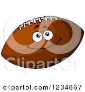 Poster, Art Print Of Smiling American Football Character