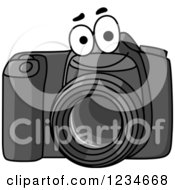Clipart Of A Happy Camera Character Royalty Free Vector Illustration