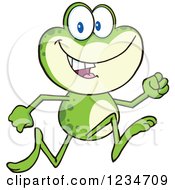 Poster, Art Print Of Frog Character Running