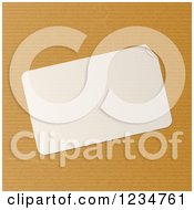 Poster, Art Print Of Blank Peeling Label Over Brown Paper