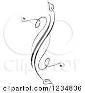 Clipart Of A Black Swirl Design Element 5 Royalty Free Vector Illustration by BNP Design Studio