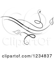 Clipart Of A Black Swirl Design Element 6 Royalty Free Vector Illustration by BNP Design Studio