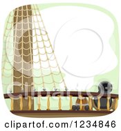 Poster, Art Print Of Barrel Balls And Cannon On A Ship Deck