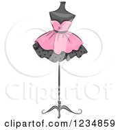 Pink Boutique Dress On A Mannequin