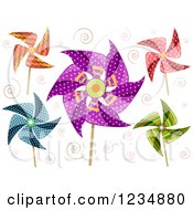 Poster, Art Print Of Decorative Pinwheels And Spirals