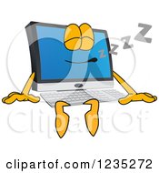 Sleeping Pc Computer Mascot