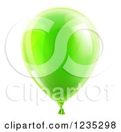 Poster, Art Print Of 3d Reflective Lime Green Party Balloon