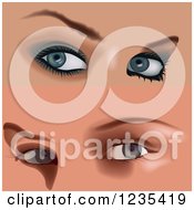 Poster, Art Print Of Female Eyes With Makeup 5