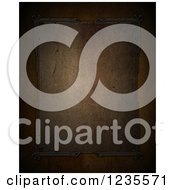 Clipart Of A Dark Framed Cement Background Royalty Free Illustration