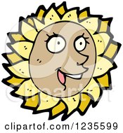 Poster, Art Print Of Happy Sunflower