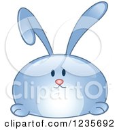 Poster, Art Print Of Blue Reflective Bunny Rabbit