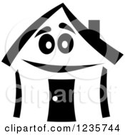 Poster, Art Print Of Black And White Happy Home Character 3