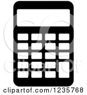 Black And White Calculator Office Icon