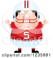 Poster, Art Print Of Mad Caucasian Male Football Player