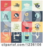 Poster, Art Print Of Food Icons