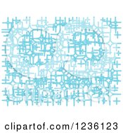 Poster, Art Print Of Abstract Blue Star Or Sparkle Background