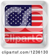 Poster, Art Print Of American Flag Computer Keyboard Button