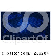 Clipart Of A Blue Binary Code World Map Atlas Royalty Free CGI Illustration by Mopic
