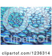 3d Abstract Background Of Blue And Green Droplets