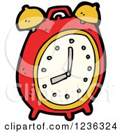 Poster, Art Print Of Red Alarm Clock