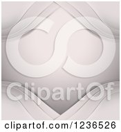 Clipart Of A Background Of Waves Around Text Space Royalty Free Vector Illustration