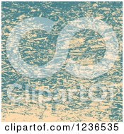 Poster, Art Print Of Distressed Blue And Beige Sauder Background