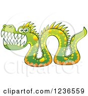 Green Sea Serpent Monster