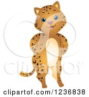 Poster, Art Print Of Cute Jaguar Standing With His Hands Behind His Back